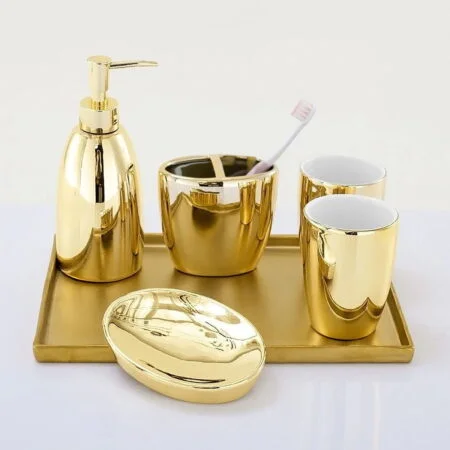 Golden Bathroom Set