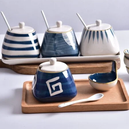 Snow Feather Jars