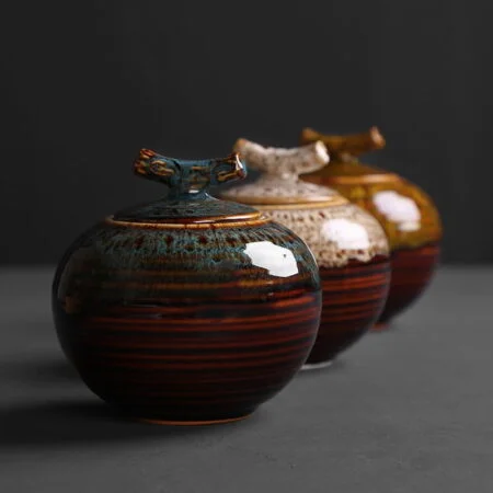 Snow Feather Jars