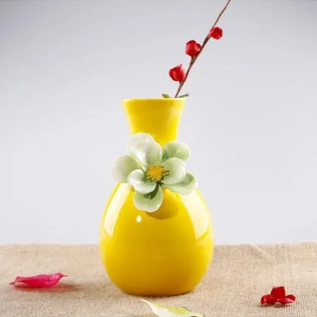 Snow Feather Flower Vases
