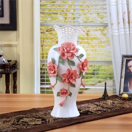 Snow Feather Flower Vases