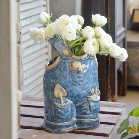 Faux Dangari Ceramic Vase