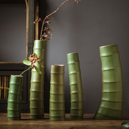 Bamboo Ceramic Vase
