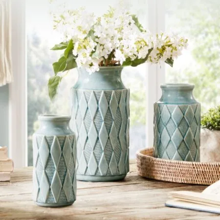 Geometric Ceramic Vase
