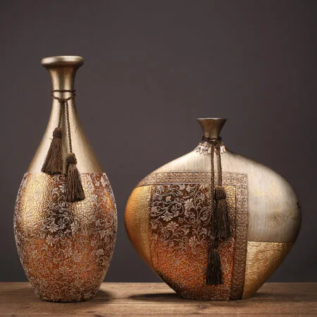Golden Dragon China Vase