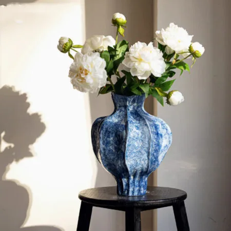 Hammered Ceramic Vase