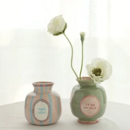 Hand-Painted Ceramic Vase