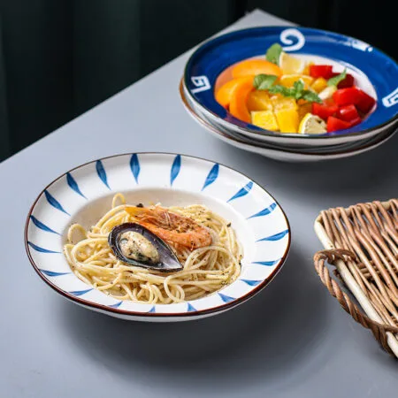 Round Deep Ceramic Plate