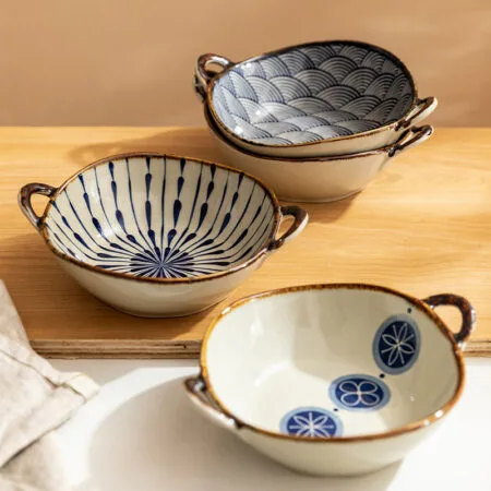 Ceramic Dog-Ear Soup Bowl