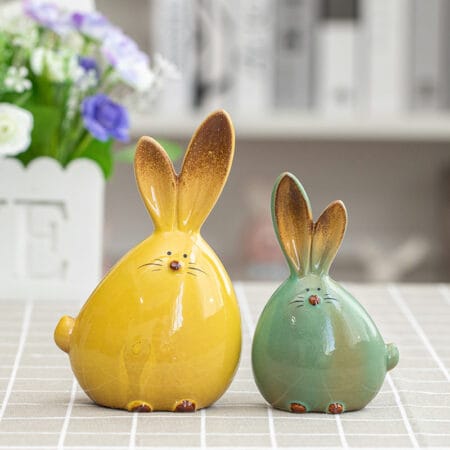 Bunny Ceramic Figurines