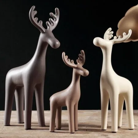 Ceramic Deer Figurines