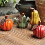 Pumpkin Ceramic Figurine