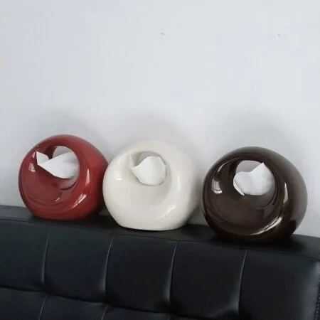 Handbag Ceramic Tissue Box