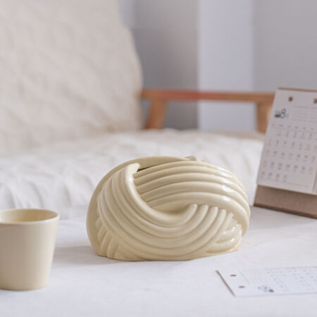 Croissant Ceramic Tissue Box