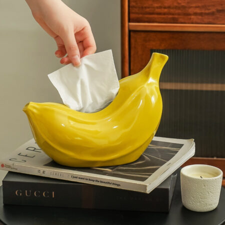 Banana Ceramic Tissue Box